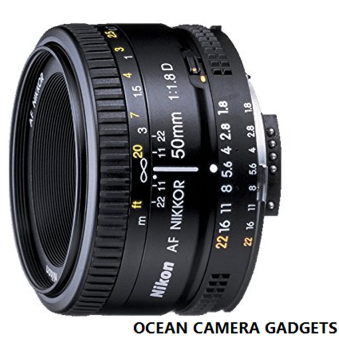 Nikon Af Nikkor 50mm F 1 8d Lens For Nikon Dslr Camera Photography Lenses On Carousell