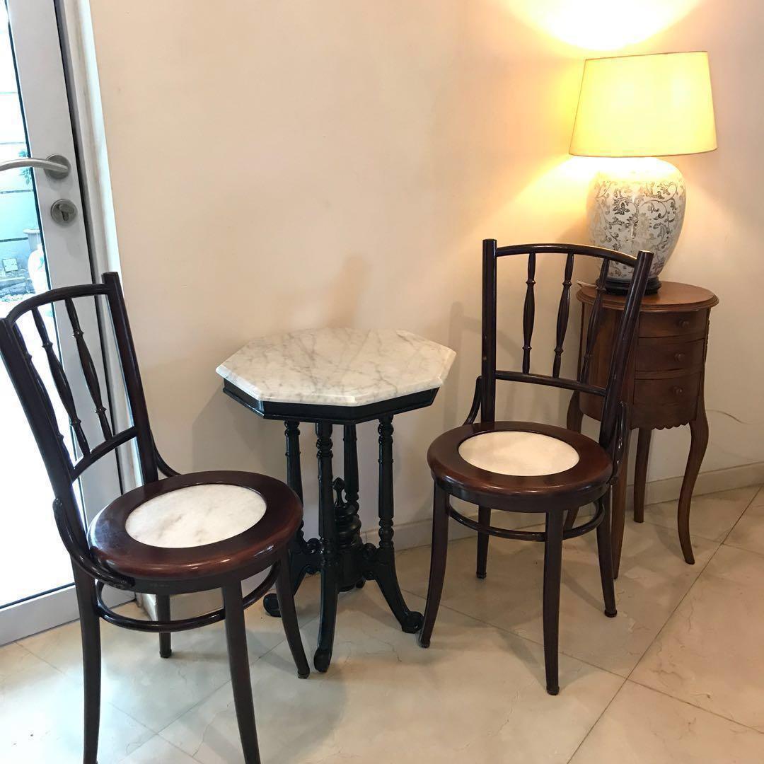 Peranakan Marble Table And Stool Chairs Furniture Tables