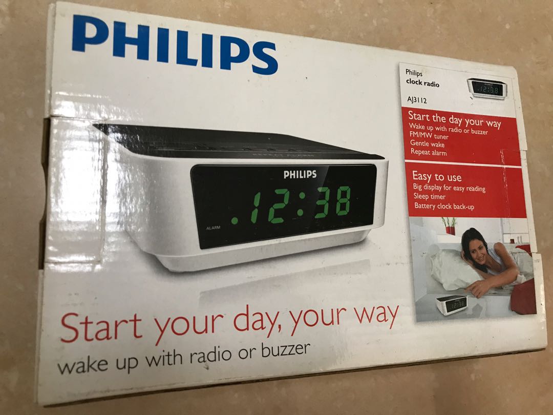 Philips Clock Radio AJ3112, Audio, Portable Music Players on Carousell
