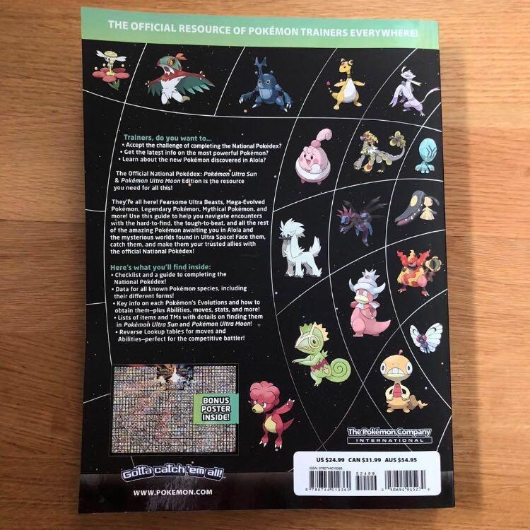 Pokemon Ultra Sun &amp; Moon Official National Pokedex, Video Gaming, Video Game Consoles, Others on ...