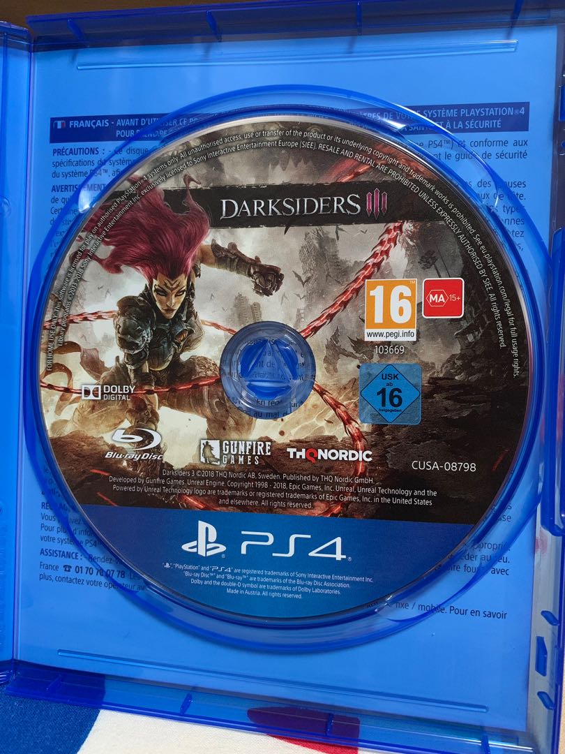Ps4 Darksiders 3 Darksiders Iii Video Gaming Video Games Playstation On Carousell