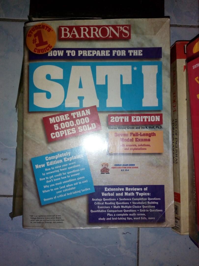 SAT Review Books (Category: Textbooks) located in Quezon City. Submitted by sweetlikesoju (Listing ID 202636319, Image 2). Description: • Kaplan SAT II Biology E/M 2000-2001 Edition - P625 • Barron's SAT I 20th Edition - P280 👥 No meet-ups for safety purposes 📦 GoGo Xpress / Grab Express / Mr. Speedy from Novaliches, QC 💳 GCash / coins.ph / PayMaya / PayPal / BPI.