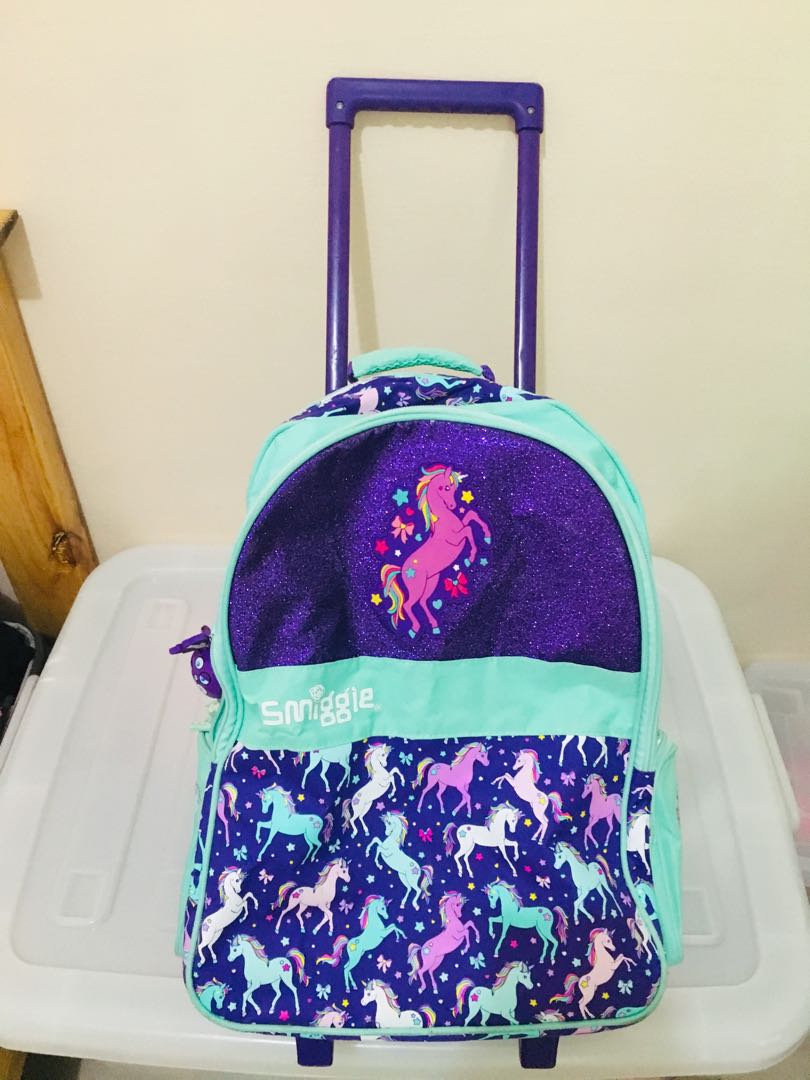 Smiggle Unicorn Trolley Bag