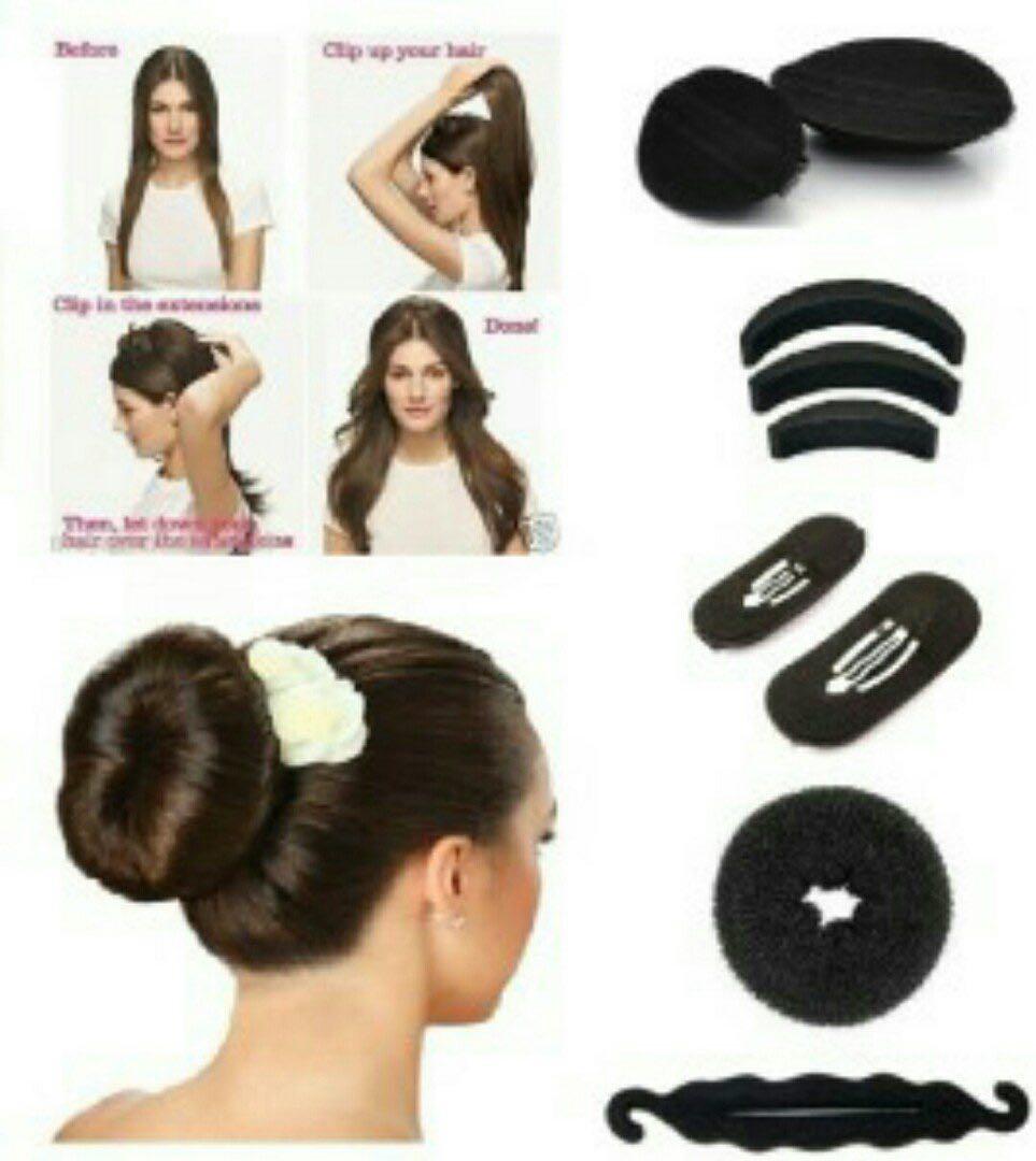 Sold Big Hair Donut Bun Fl Bm Women S Fashion Accessories Hair