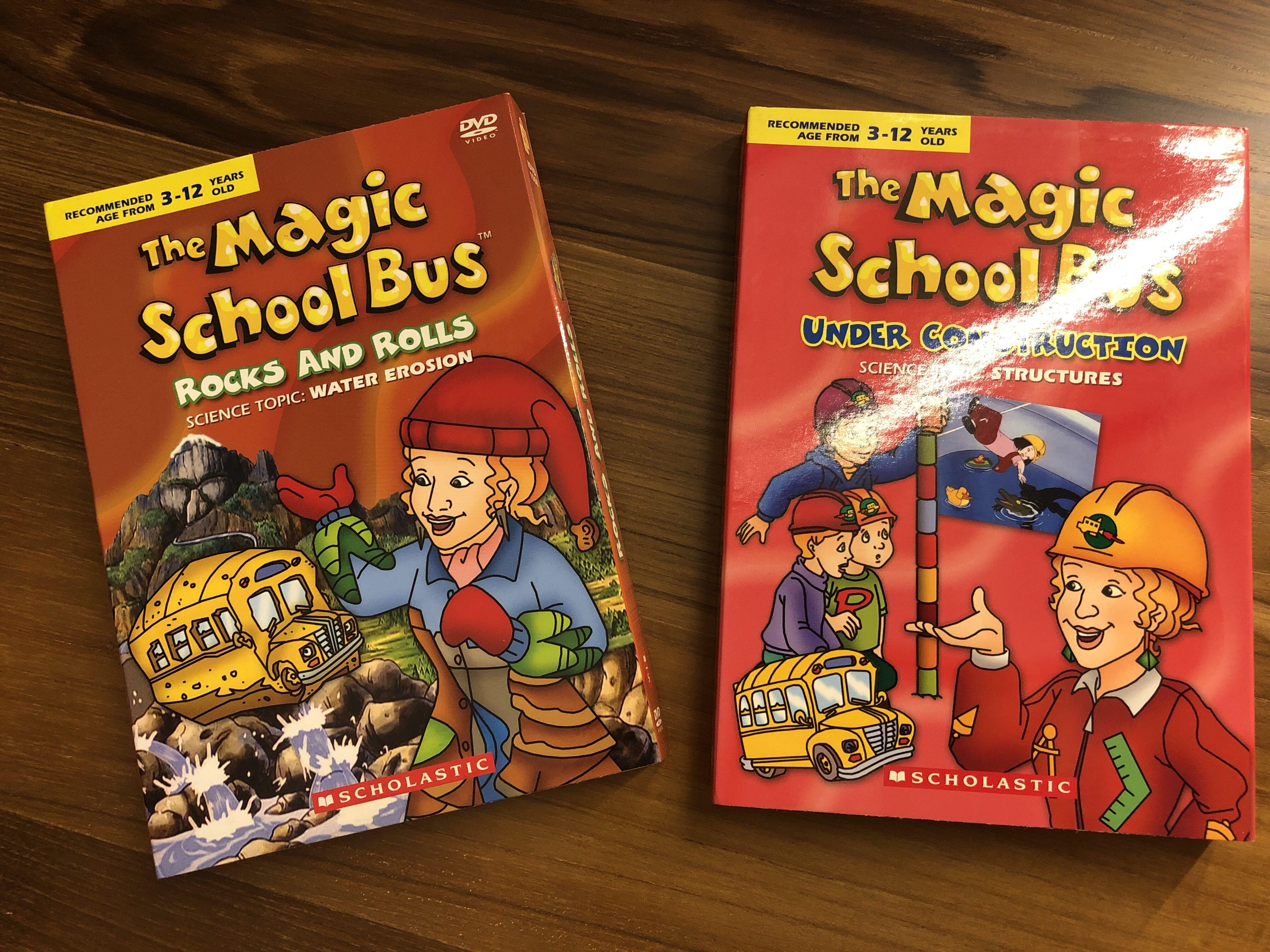 The Magic School Bus DVDs ???Rocks and Rolls??? and ???Under Construction