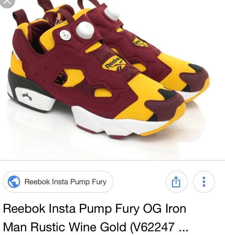 Reebok pump fury iron man discount