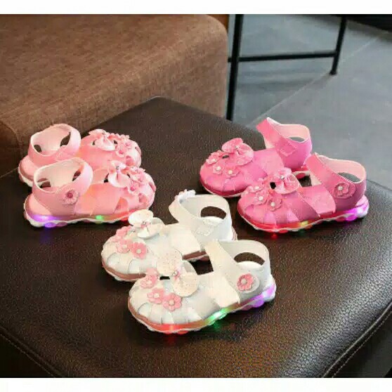 W2 Angela Led Shoes Sepatu Lampu Anak Perempuan Pretty Shoes Import Bayi Anak Lainnya Di Carousell