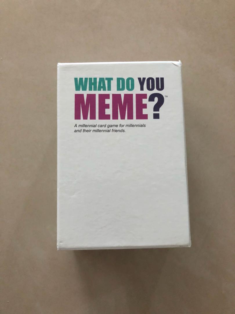 What Do You Meme Toys Games Board Games Cards On Carousell