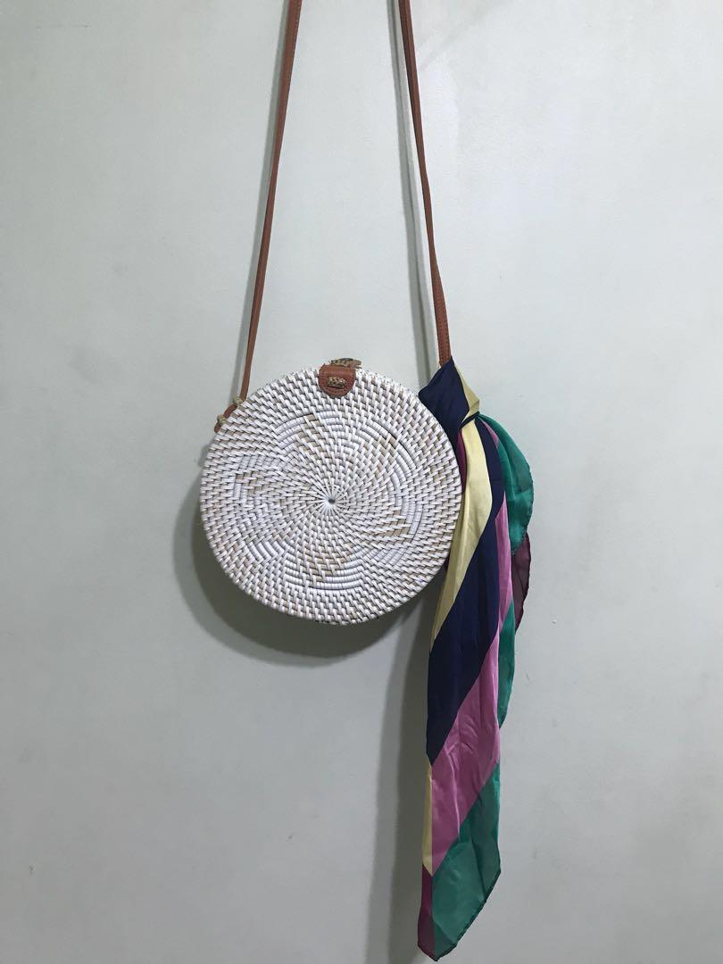 wicker crossbody bag