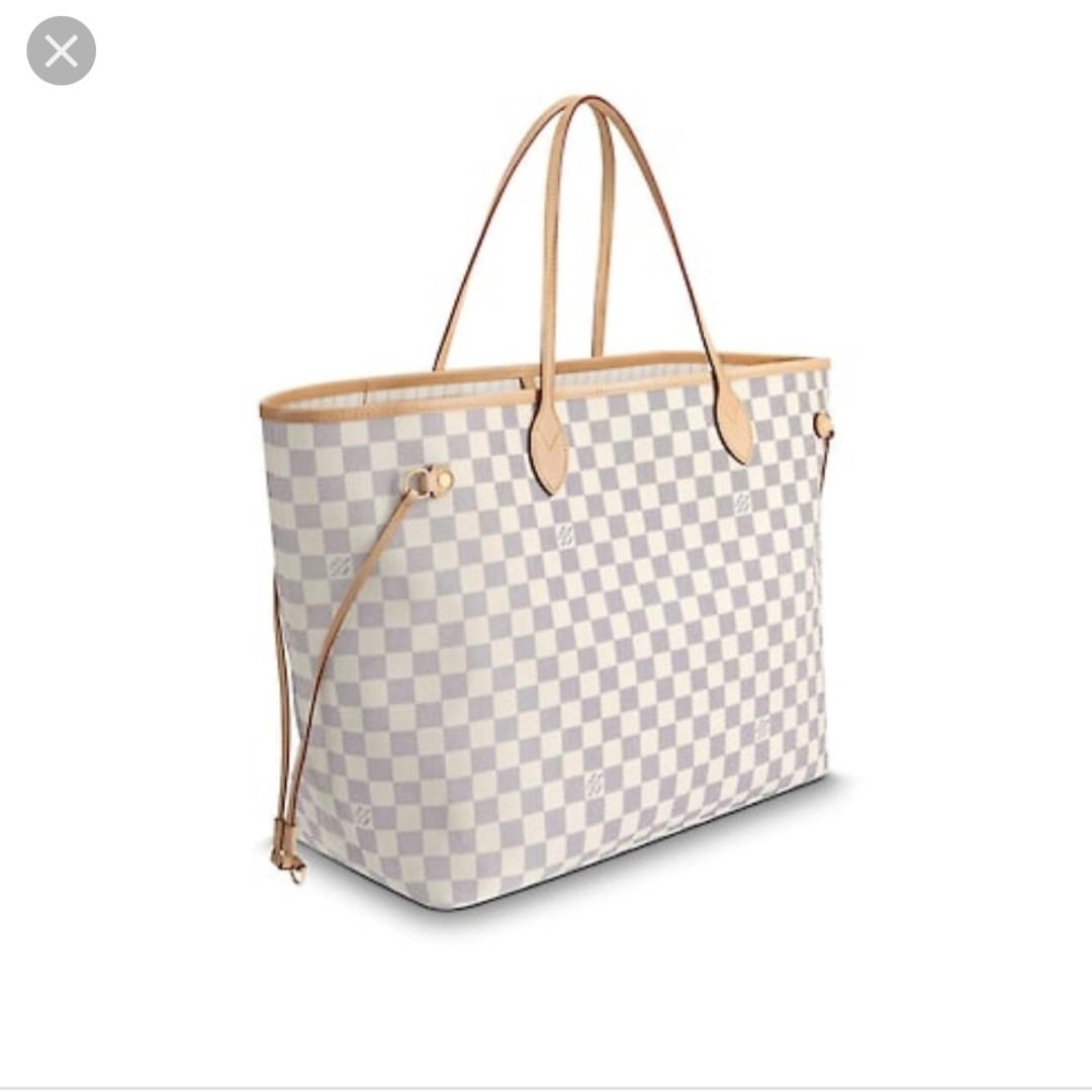White neverfull gm hot sale