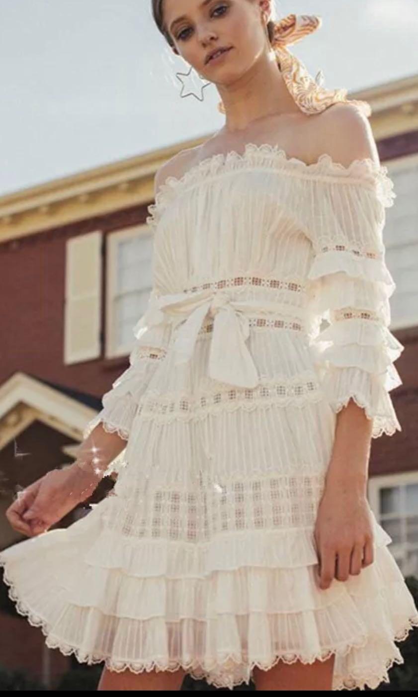 Zimmermann off shoulder dress clearance