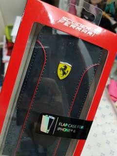 Authentic Ferrari Apple iPhone 6 Flip Leather Case