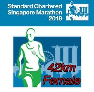 SCSM Full Marathon (Female) Race Bib ONLY but includes FINISHER TEE (size S) || price is negotiable