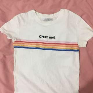 Bershka white tee