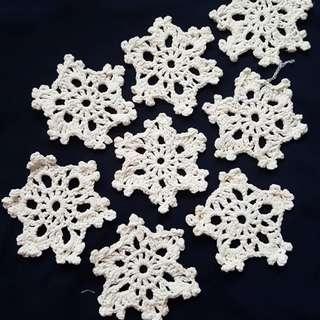 Crocheted Snowflake - Christmas Tree Hanging Decor