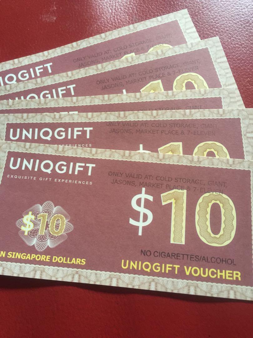 50 Uniqgift Vouchers Entertainment Gift Cards Vouchers On Carousell