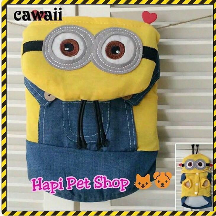 寵物卡通衫minions 寵物用品 寵物衣服 Carousell