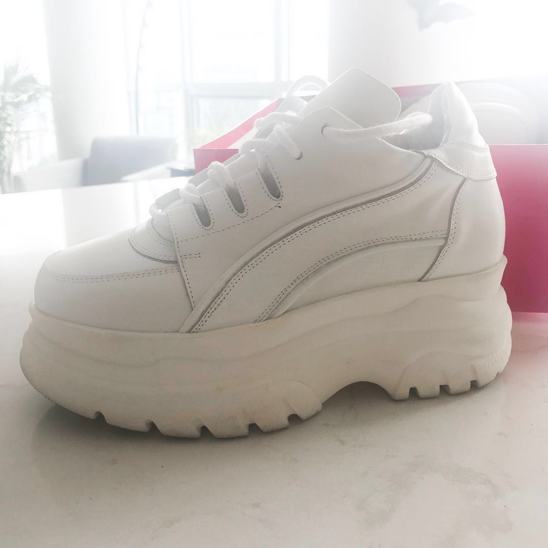 Soda white platform tennis shoes hot sale