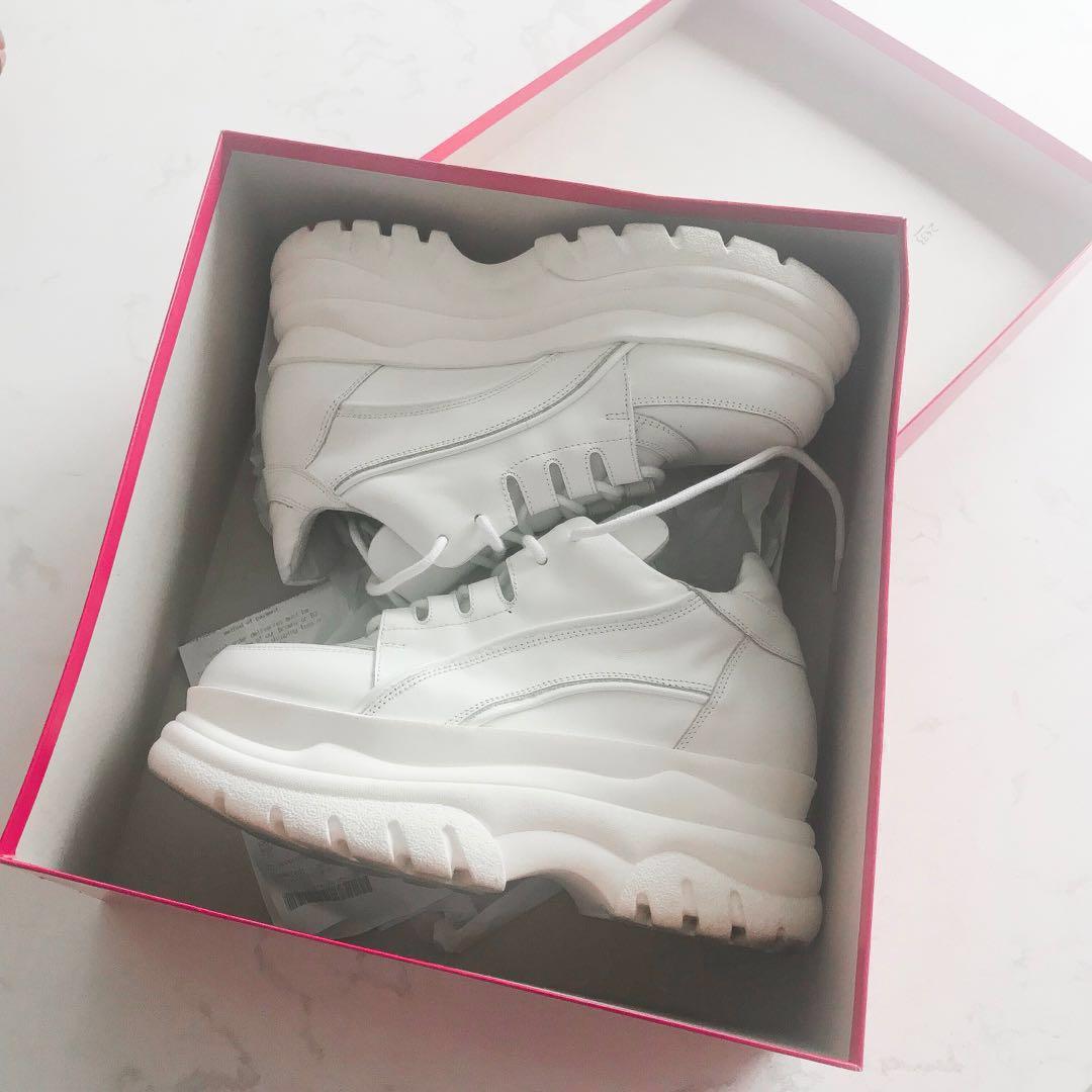 White platform shoes 90s clearance