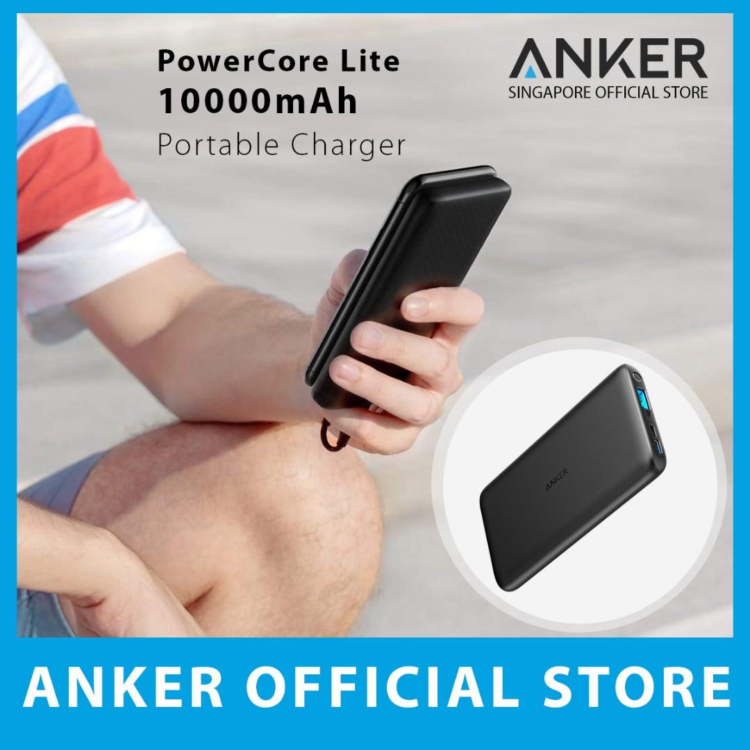 Anker Powercore Lite 10000mah Portable Charger Mobile Phones Tablets Mobile Tablet Accessories Power Banks Chargers On Carousell