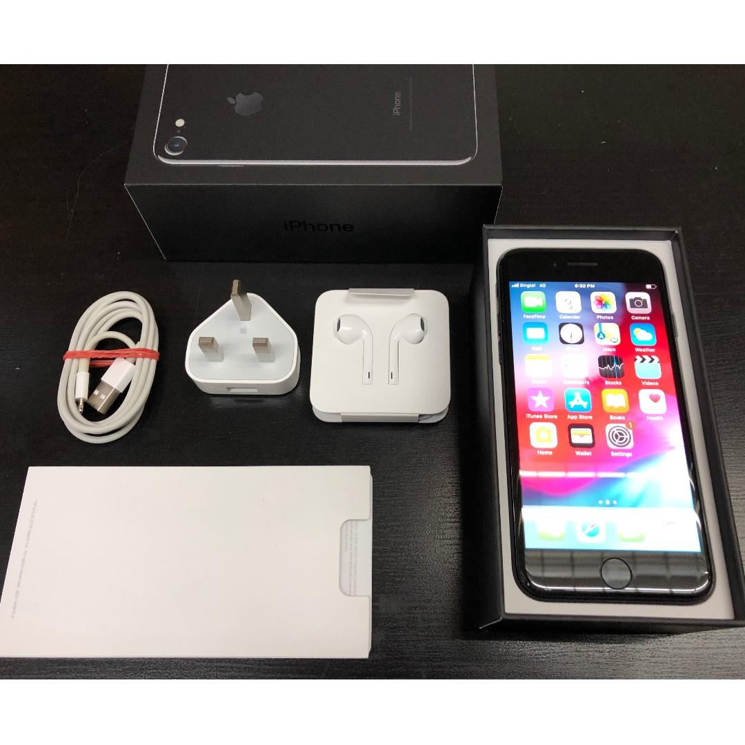 apple iphone 7 jet black 128gb