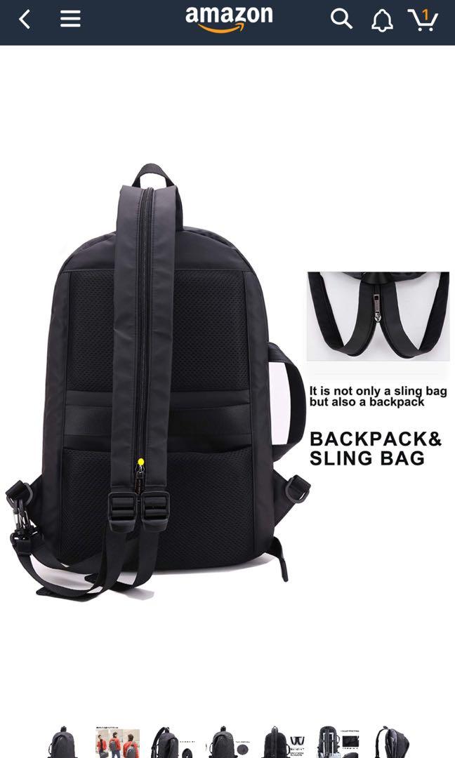 Arctic Hunter Mens Big Sling Bag,15 inch Laptop Backpack, Work