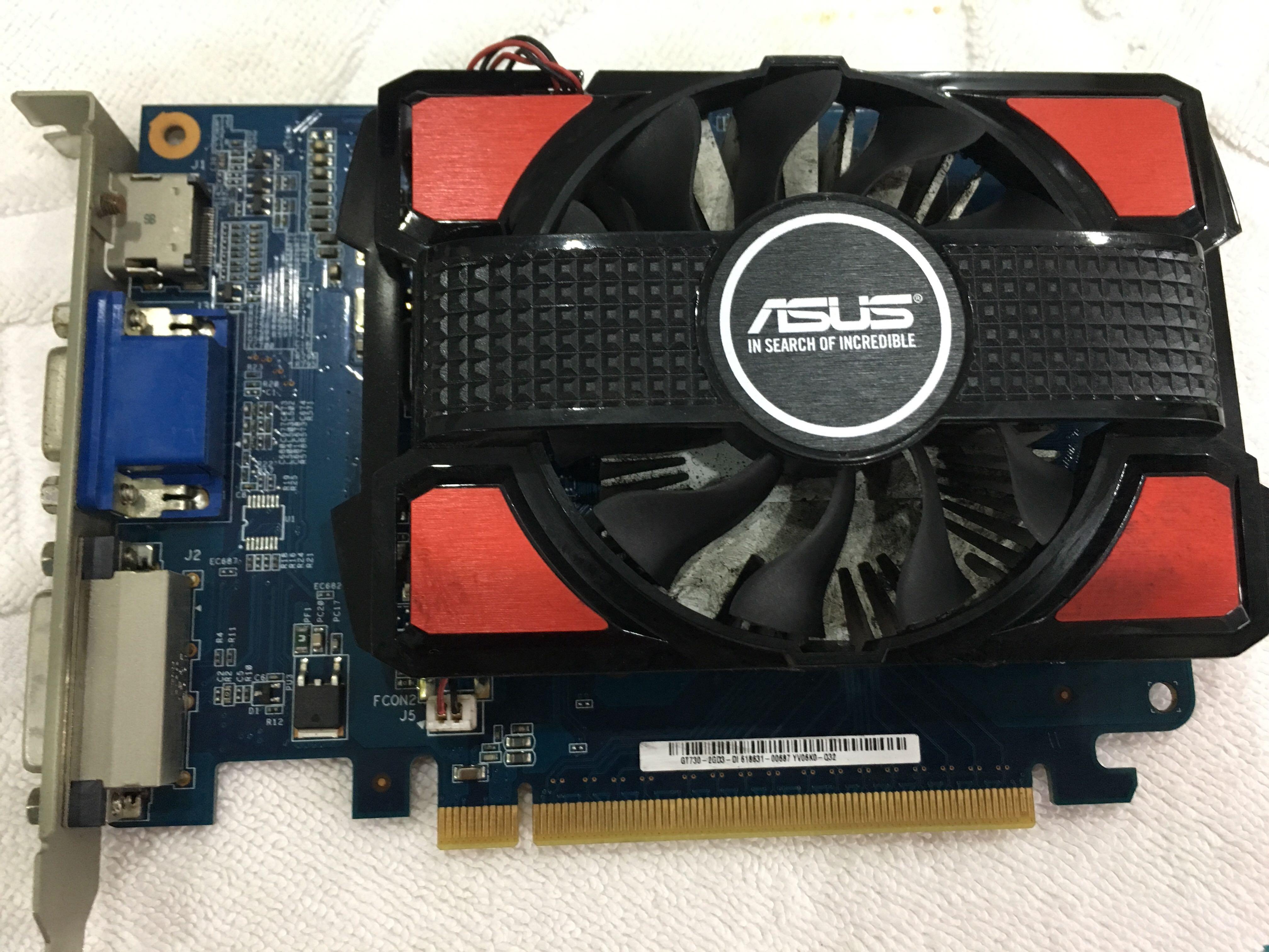 Asus Gt730 2gd3 Graphics Card Electronics Computer Parts Accessories On Carousell