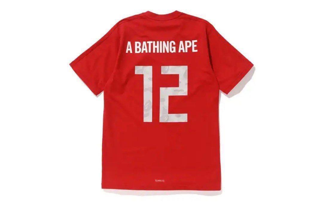 CNY BAPE X ADIDAS Jersey Samba 勝色 Collection, Men's Fashion