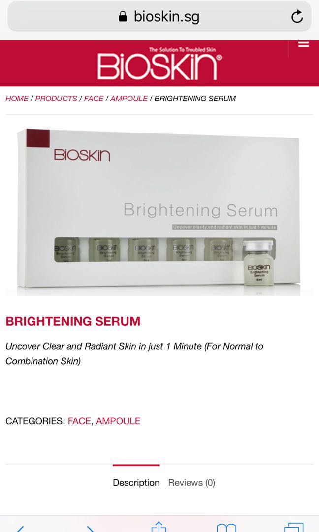 Bioskin, Beauty & Personal Care, Face, Face Care on Carousell