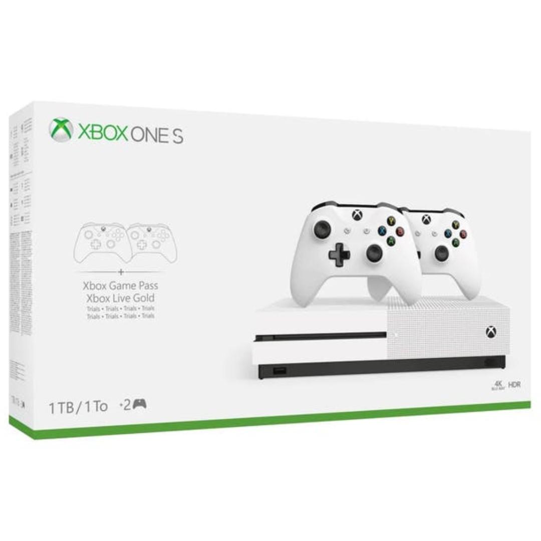 Bnib Xbox One S Two Controller Bundle 1tb Toys Games Video Gaming Consoles On Carousell