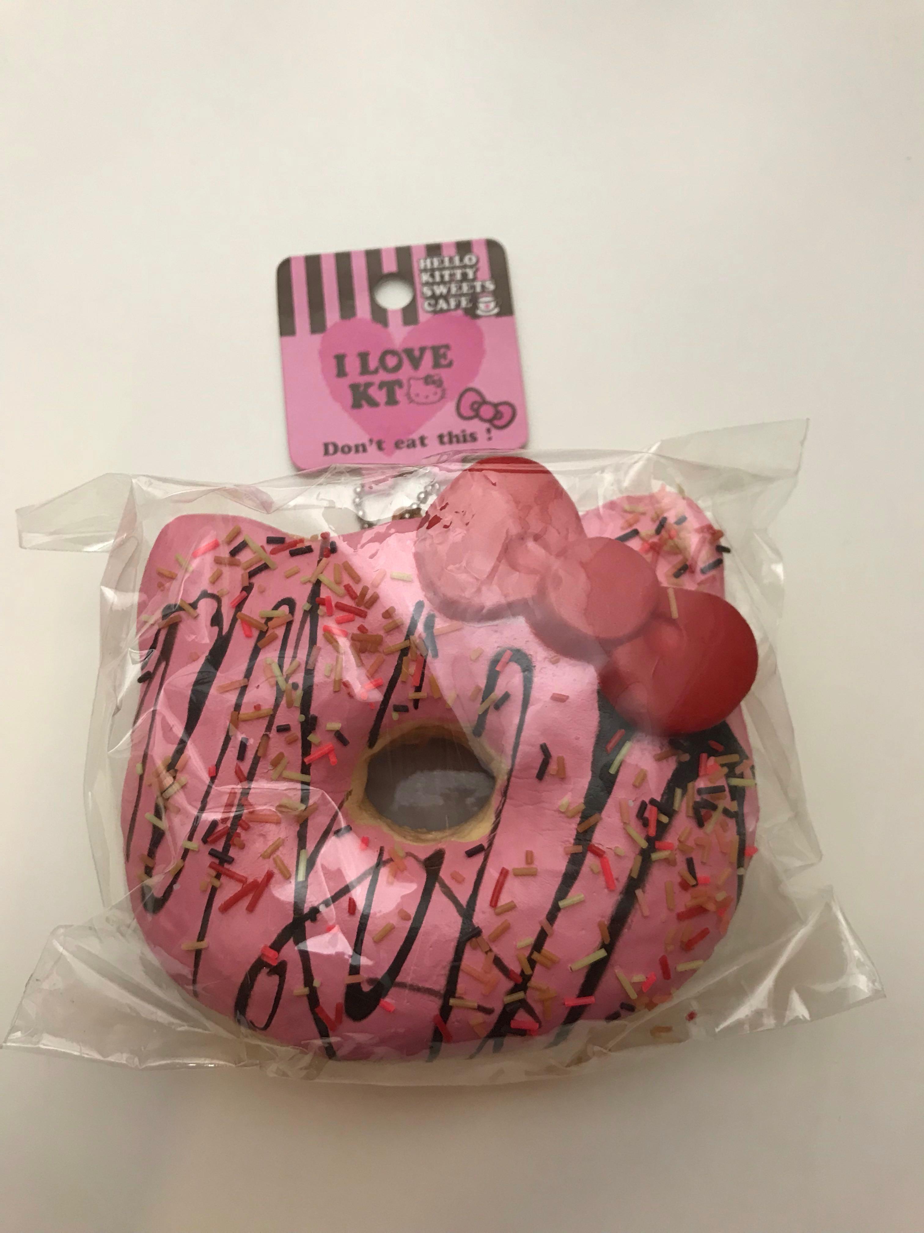 Bnip Authentic Hello Kitty Sweets Cafe Pink Donut Squishy Toys Games Others On Carousell