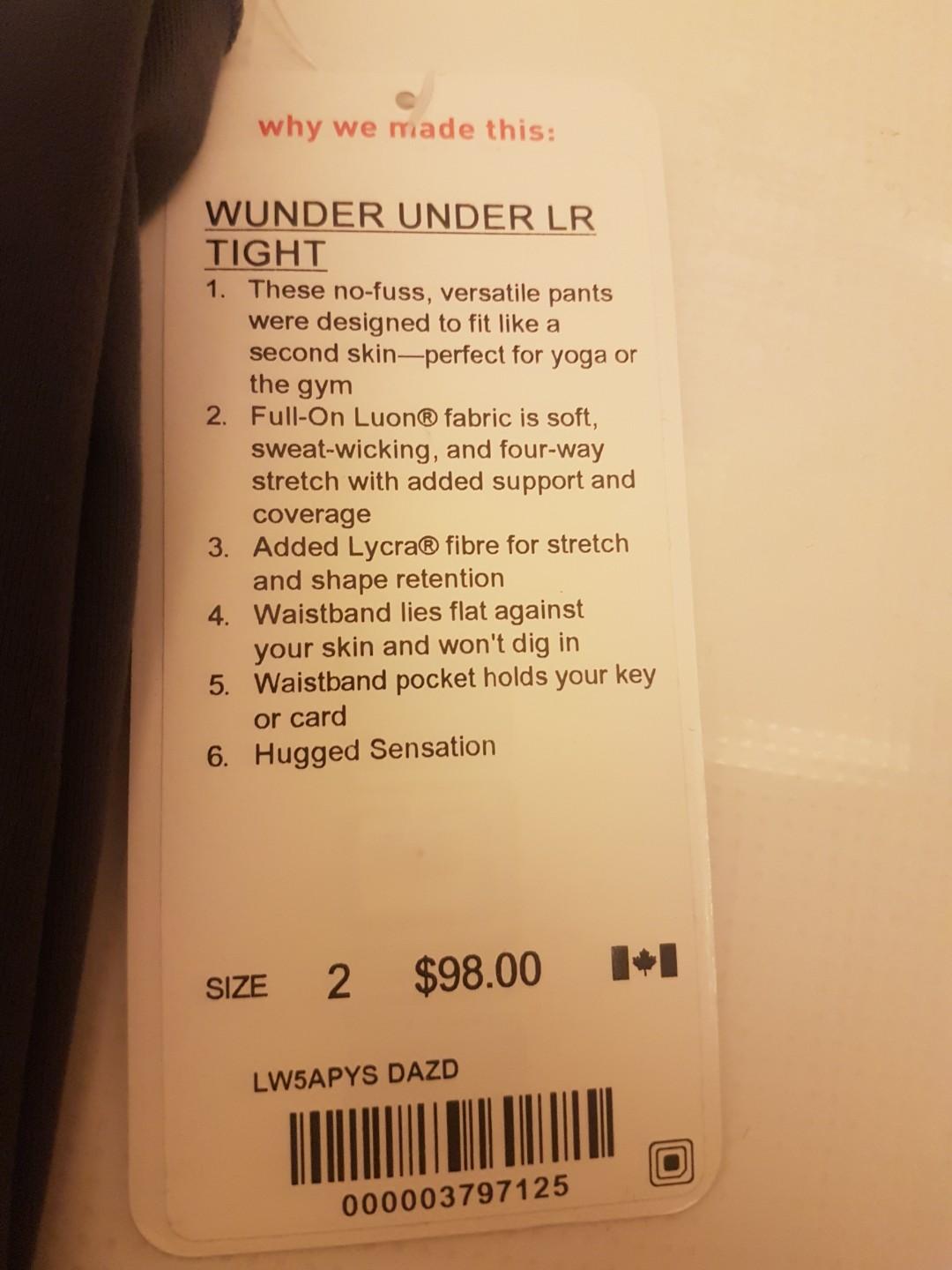 Lululemon wunder under lr tight hotsell