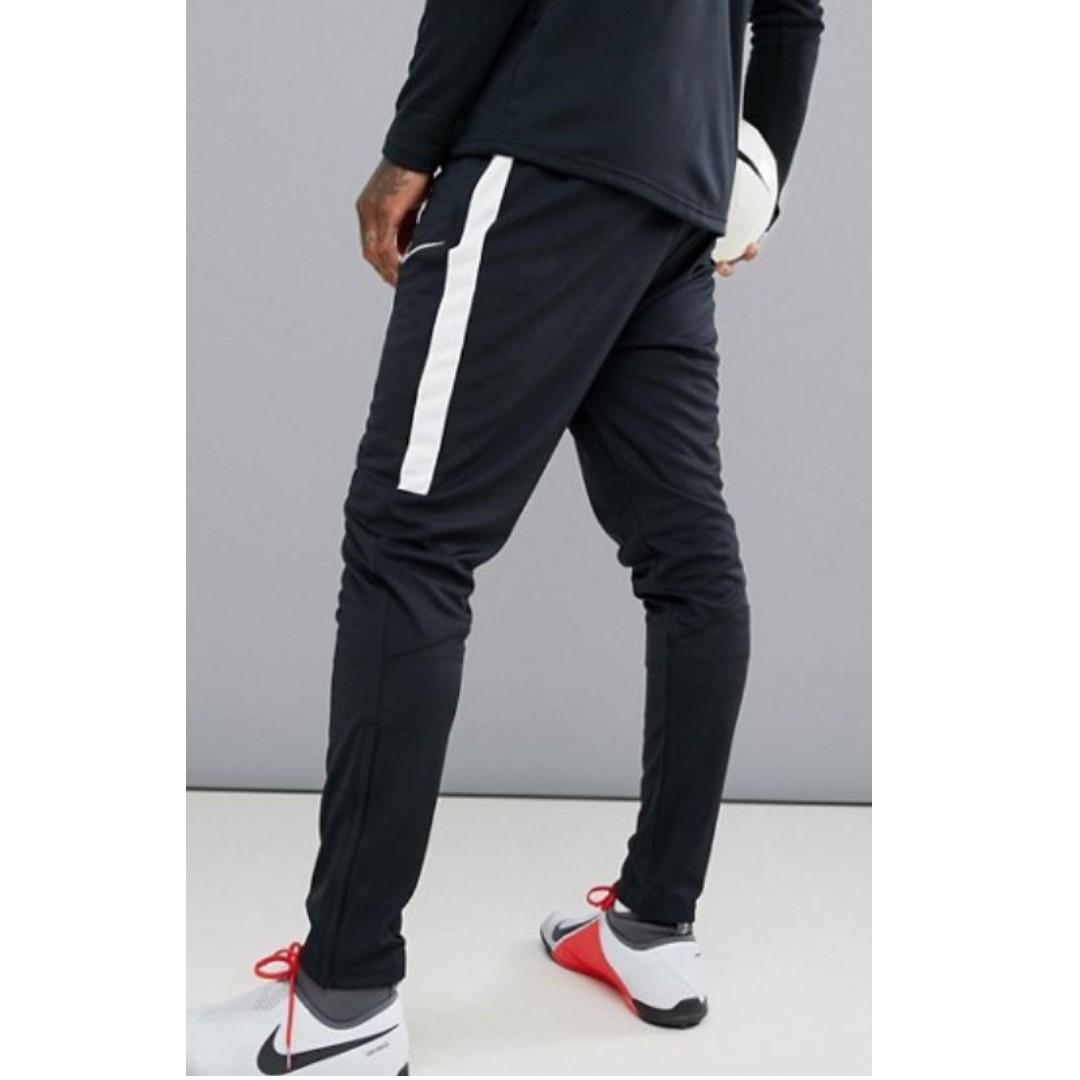 nike football dry academy joggers in black