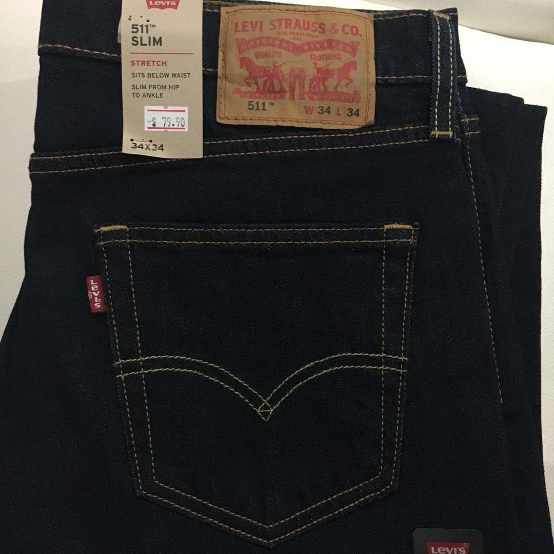 Brand new Levi s 511 Jeans 34 x 34 Men s Fashion Bottoms Jeans on Carousell