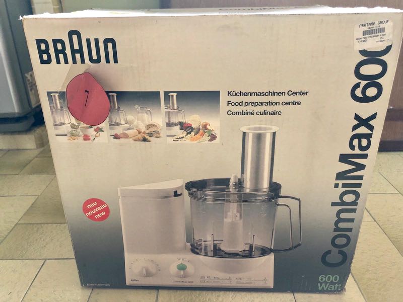 Braun CombiMax 600 food processor, TV & Home Appliances, Kitchen