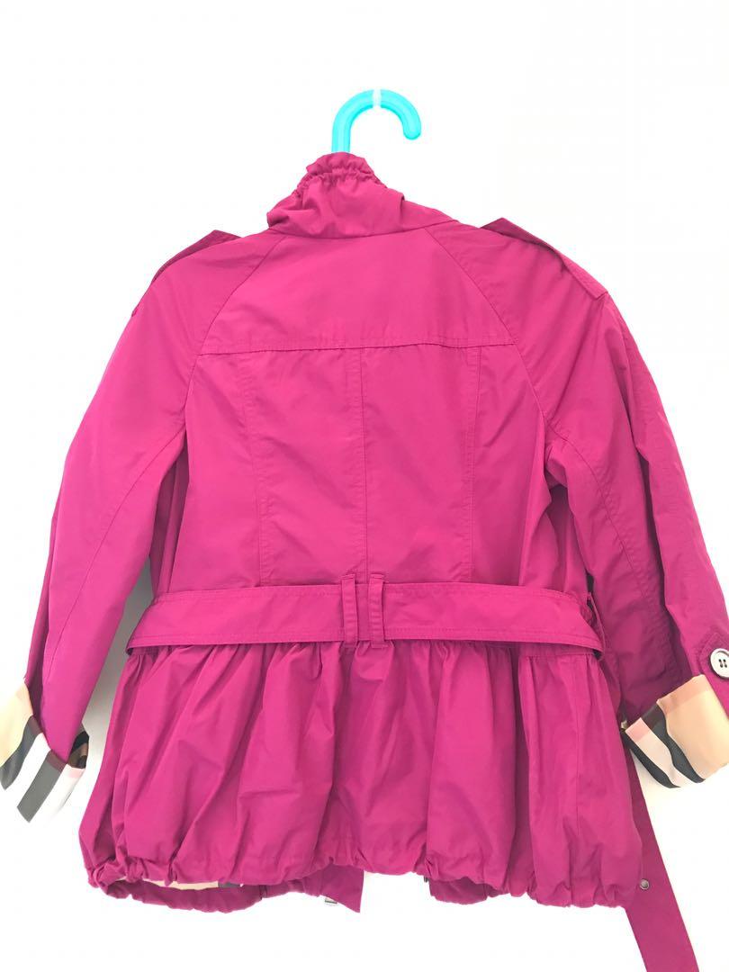 burberry trench coat kids pink