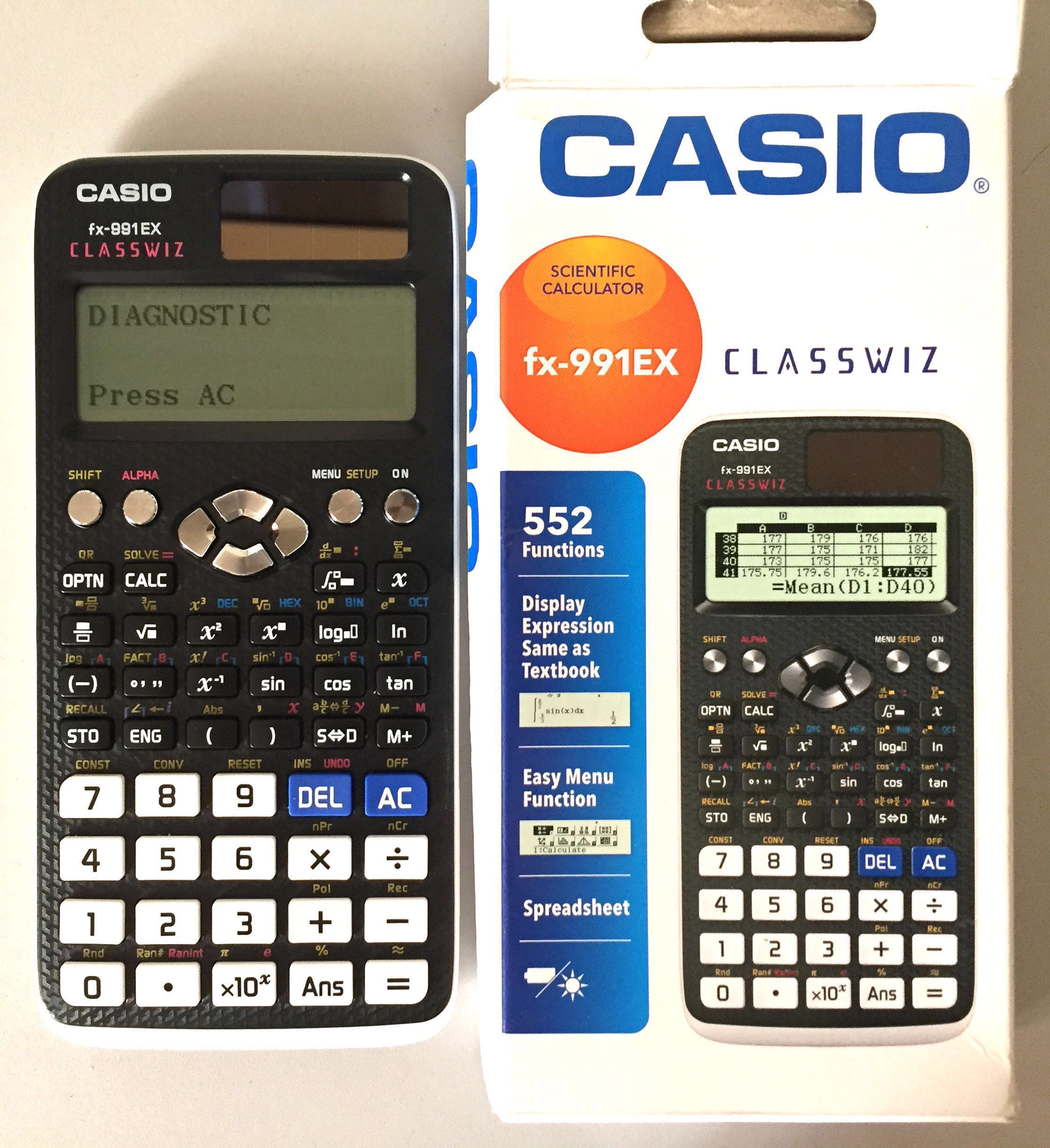 CASIO Scientific Calculator FX-991ex Classwiz Original ...