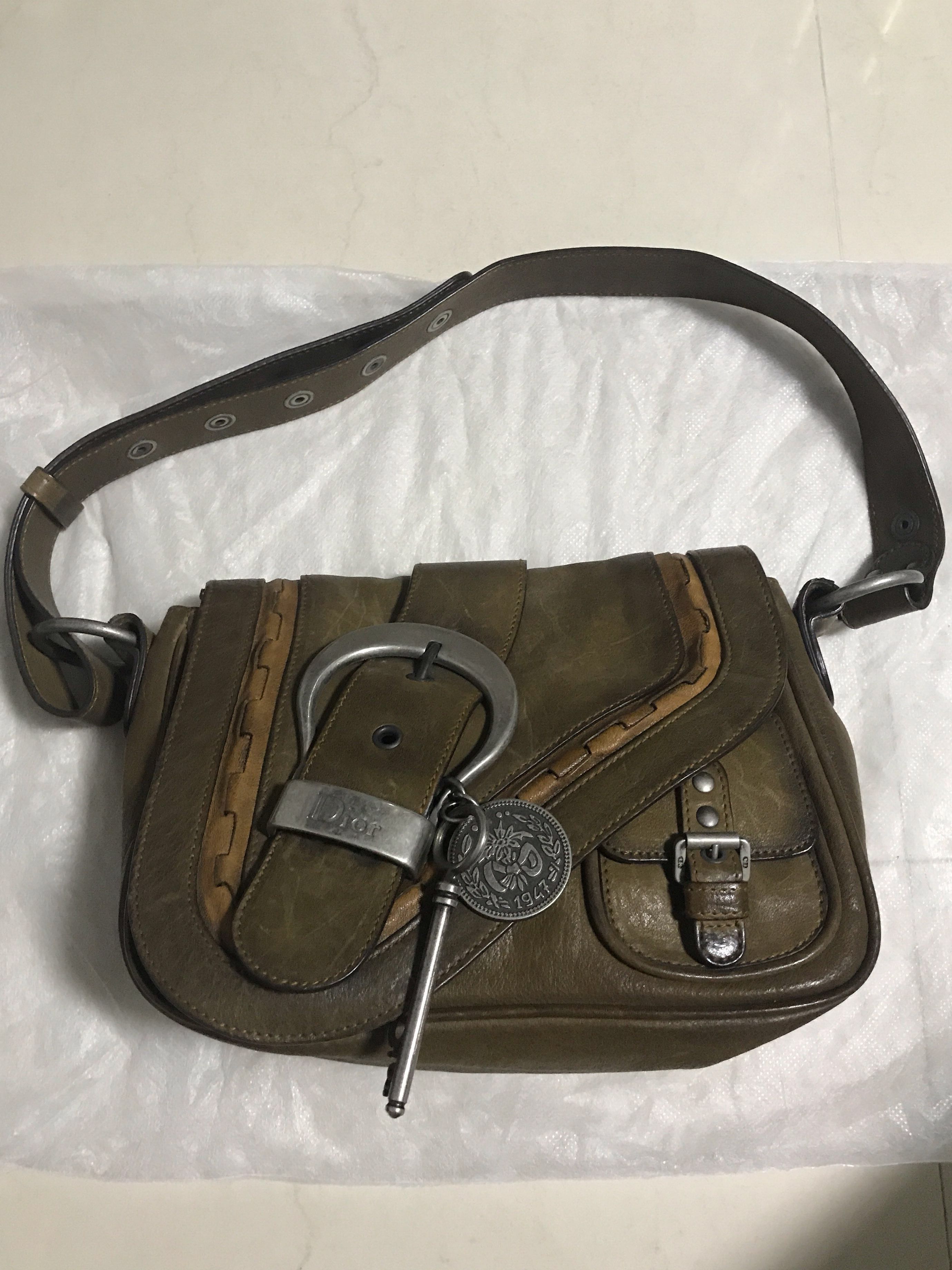 christian dior gaucho saddle bag