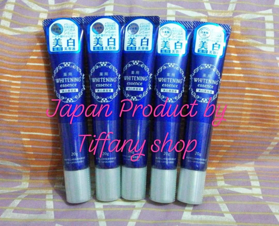 Daiso Bihaku Whitening Essence (Category: Face Care) located in Caloocan City. Submitted by tiffanysarisarishoppe (Listing ID 202722186, Image 1). Description: Daiso Bihaku Whitening Essence 💙Treats and prevents hyperpigmentation of the skin like MELASMA, ACNE MARKS, FRECKLES, AGE and DARK SPOTS. 💙Help fade and prevent a tan. 💙Brighten and even overall skin tone. ✔️Made in Japan ✔️Direct from Japan.