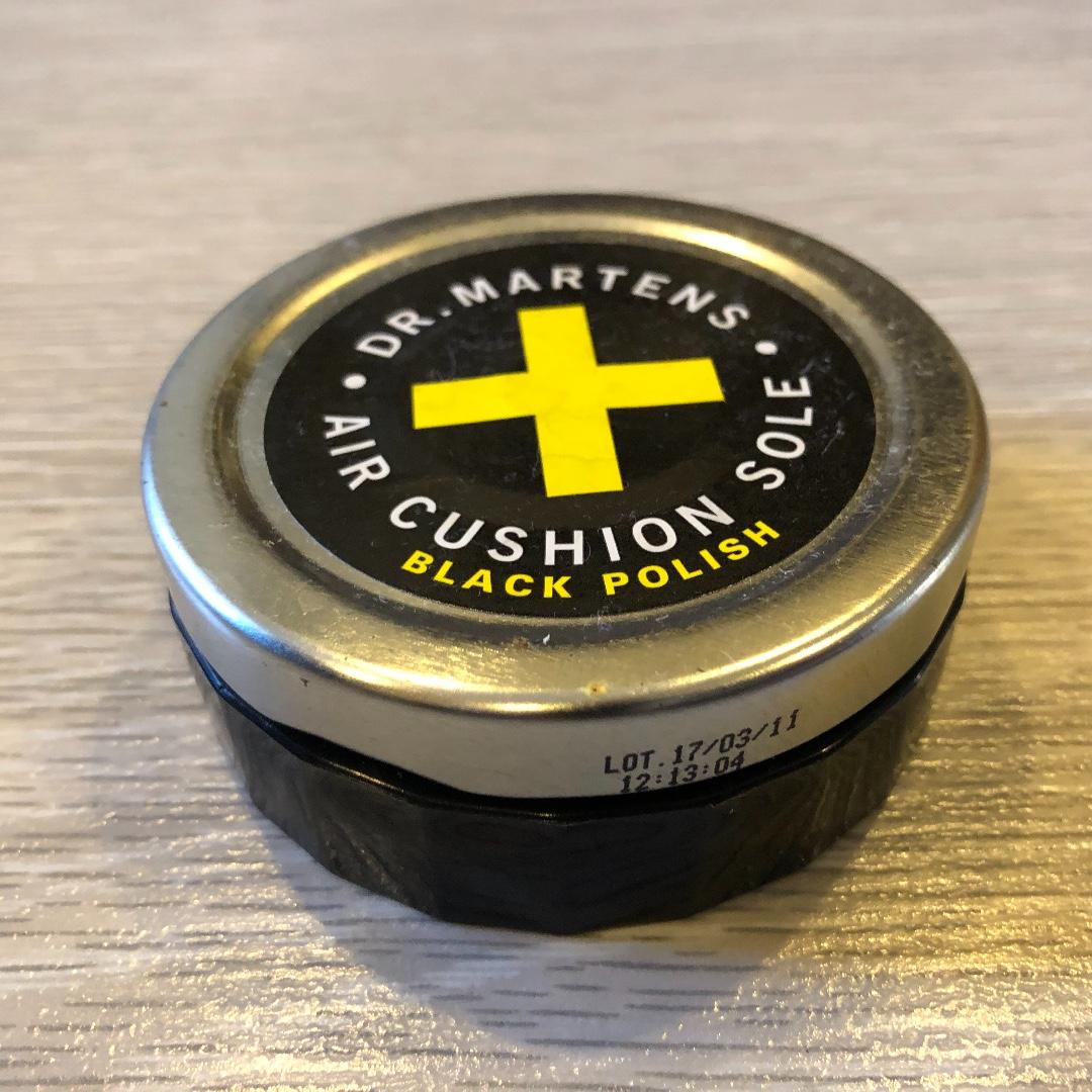 black polish dr martens