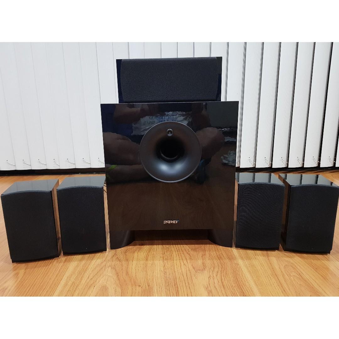 Energy Take Classic Home Theatre 5 1 Speaker System Audio Soundbars Speakers Amplifiers On Carousell