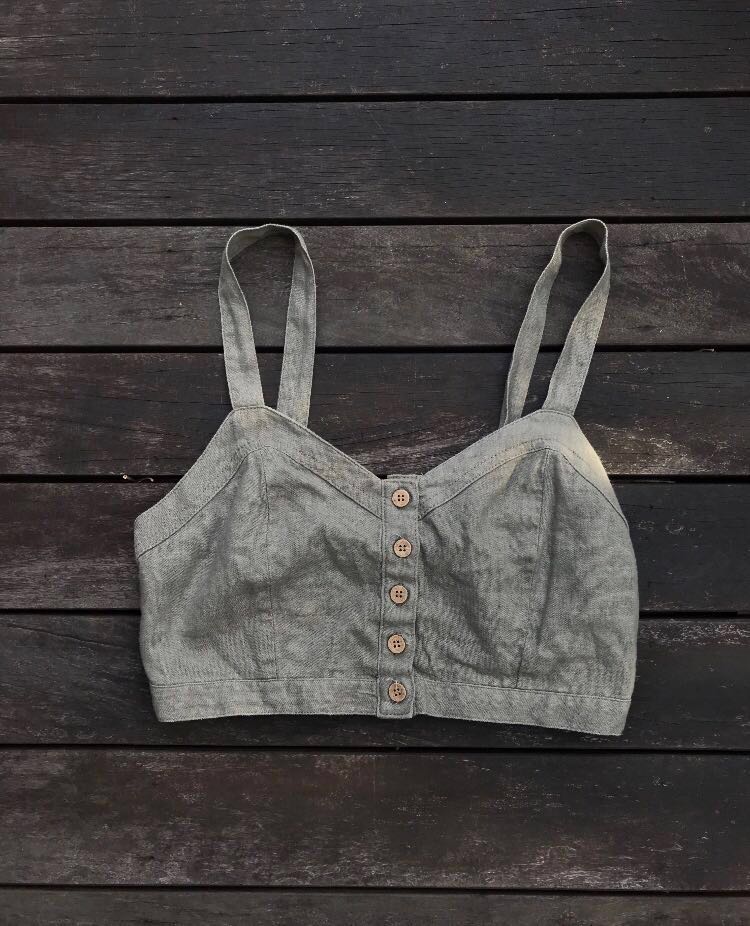 green bralet