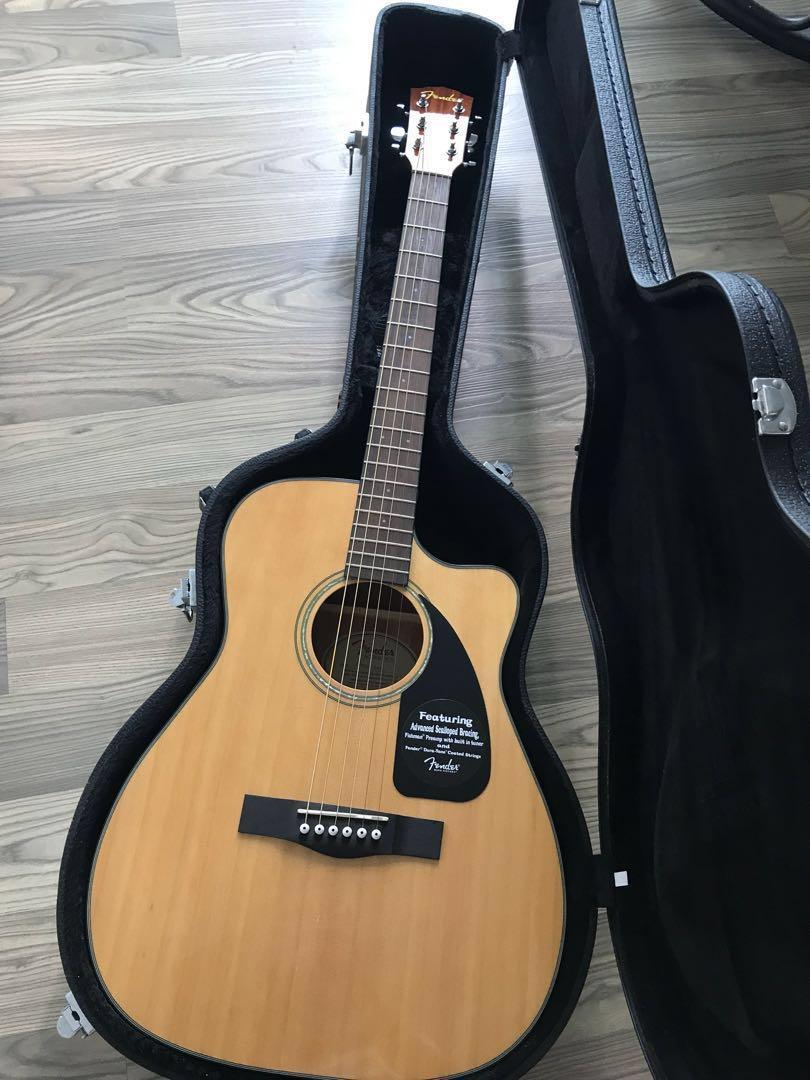 Fender acoustic guitar with hard case deals