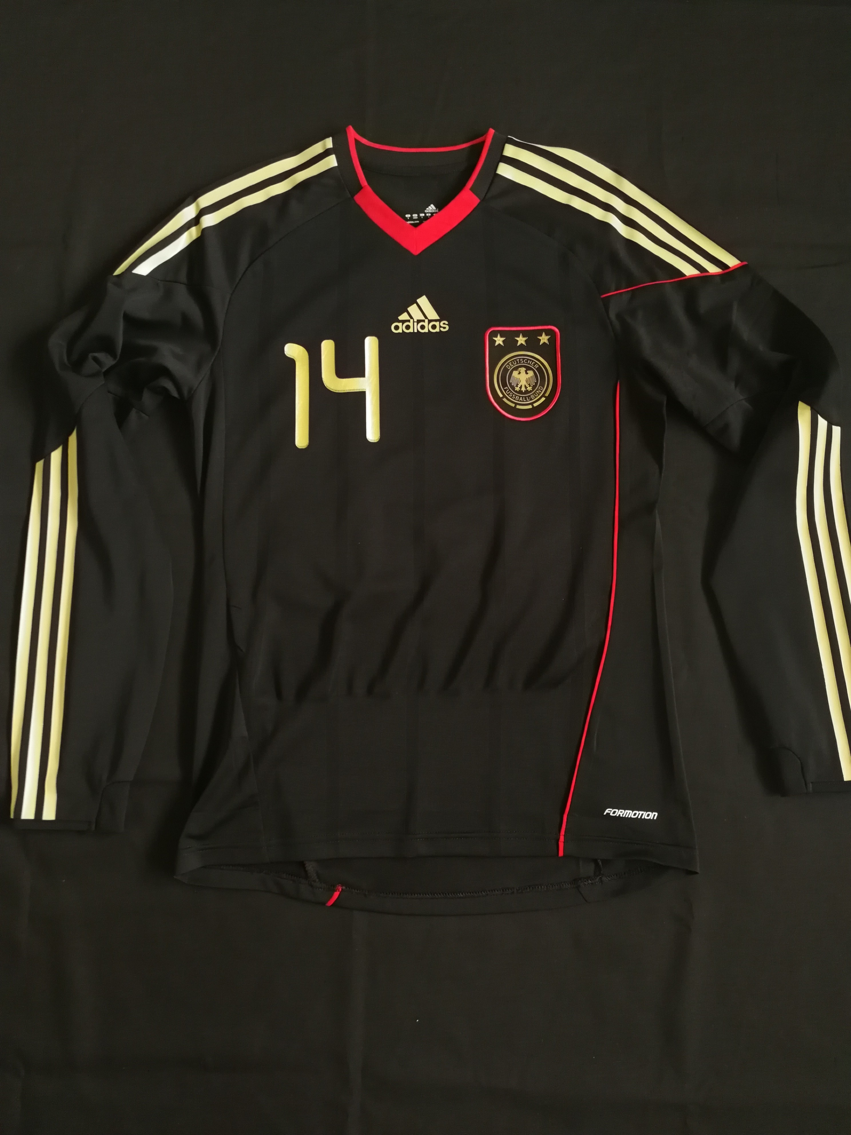 Germany 2010 World Cup Away Player Issue Formotion Shirt Jersey