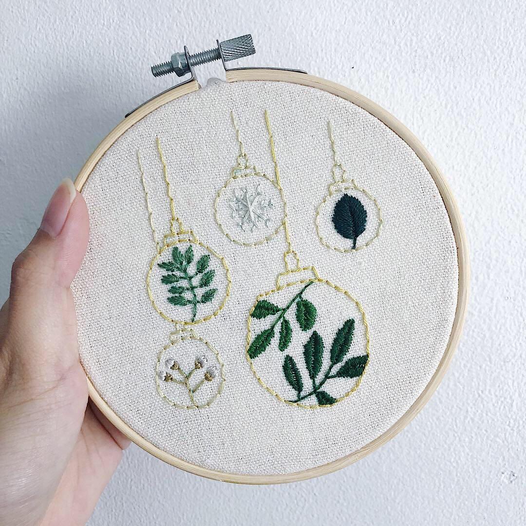 Handmade Christmas Decor Embroidery Hoop Design Craft Handmade Craft On Carousell