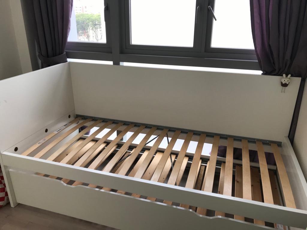 Ikea Bed Frame With Pullout At Bottom Furniture Beds Ikea Bed Frame With Pullout At