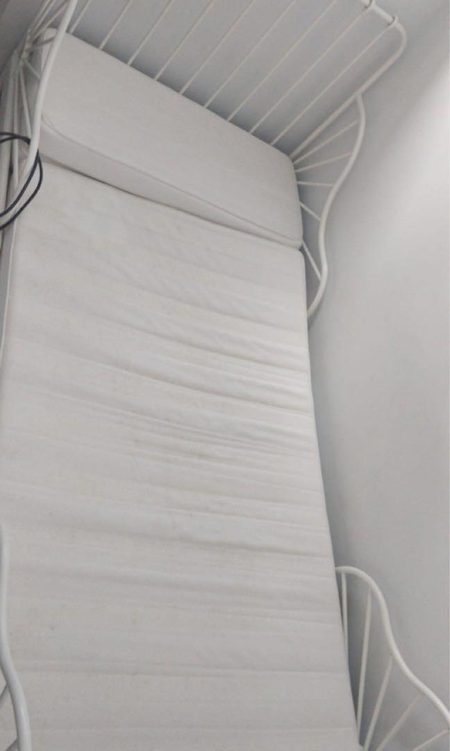 Ikea Minnen Extendable Bed Frame with Slat inc mattress, Furniture