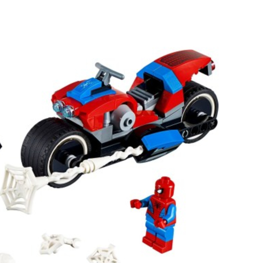 spiderman bike rescue lego