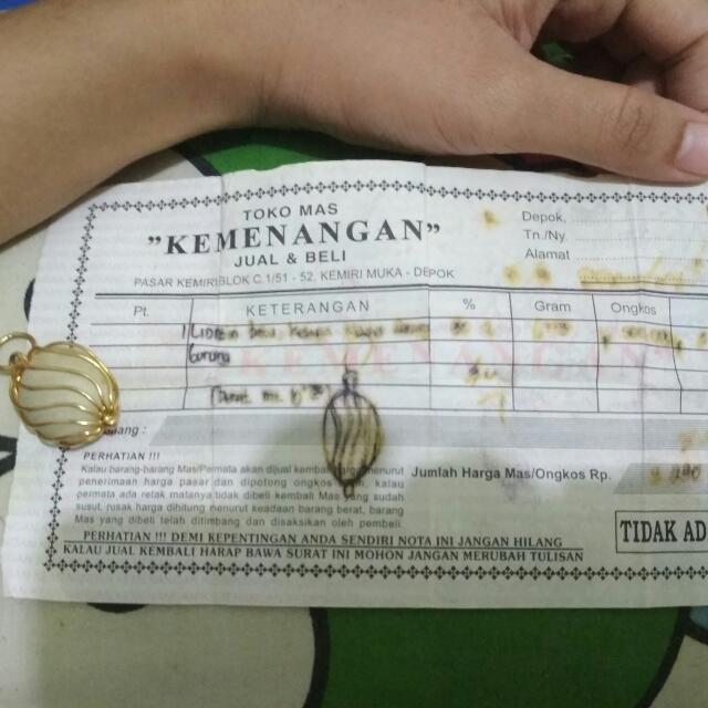 Contoh Surat Kalung Emas Nusagates
