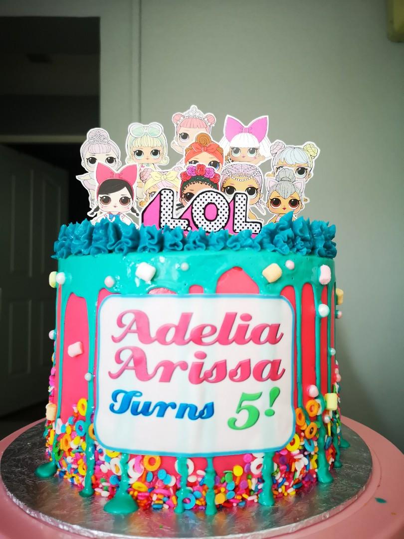 Lol Surprise Chocolate Drip Cake Food Drinks Baked Goods On Carousell